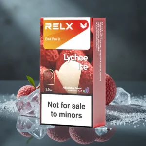 RELX Pod Pro 2 600 puffs 1.9ml 0% nicotina Lichia Gelada 3 modos de tensão