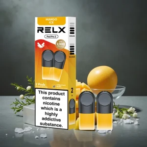RELX Pod Pro 2 600 puffs 1.9ml 3 modos de voltagem Manga Gelada 1.8% nicotina