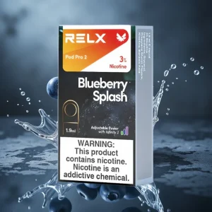 RELX Pod Pro 2 600 puffs 1.9ml 3% Nicotina Explosão de Mirtilo Eco/Smooth/Boost