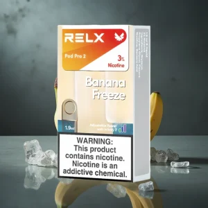 RELX Pod Pro 2 600 puffs 3% Nicotine 1.9ml Banana Freeze