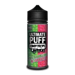 Ultimate Puff Candy Drops - Watermelon & Cherry 100ml Shortfill