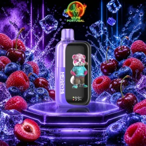 Vape Descartável Blueberry Raspberry Cherry – MerryMi Panda X 40K