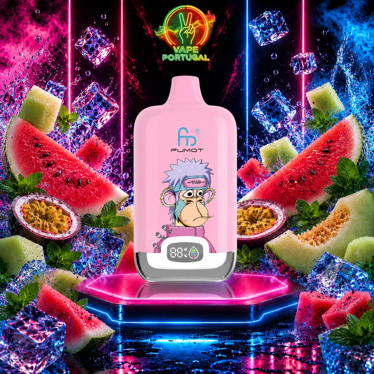 Vape Descartável Love 66 – Fumot Digital Box 12K