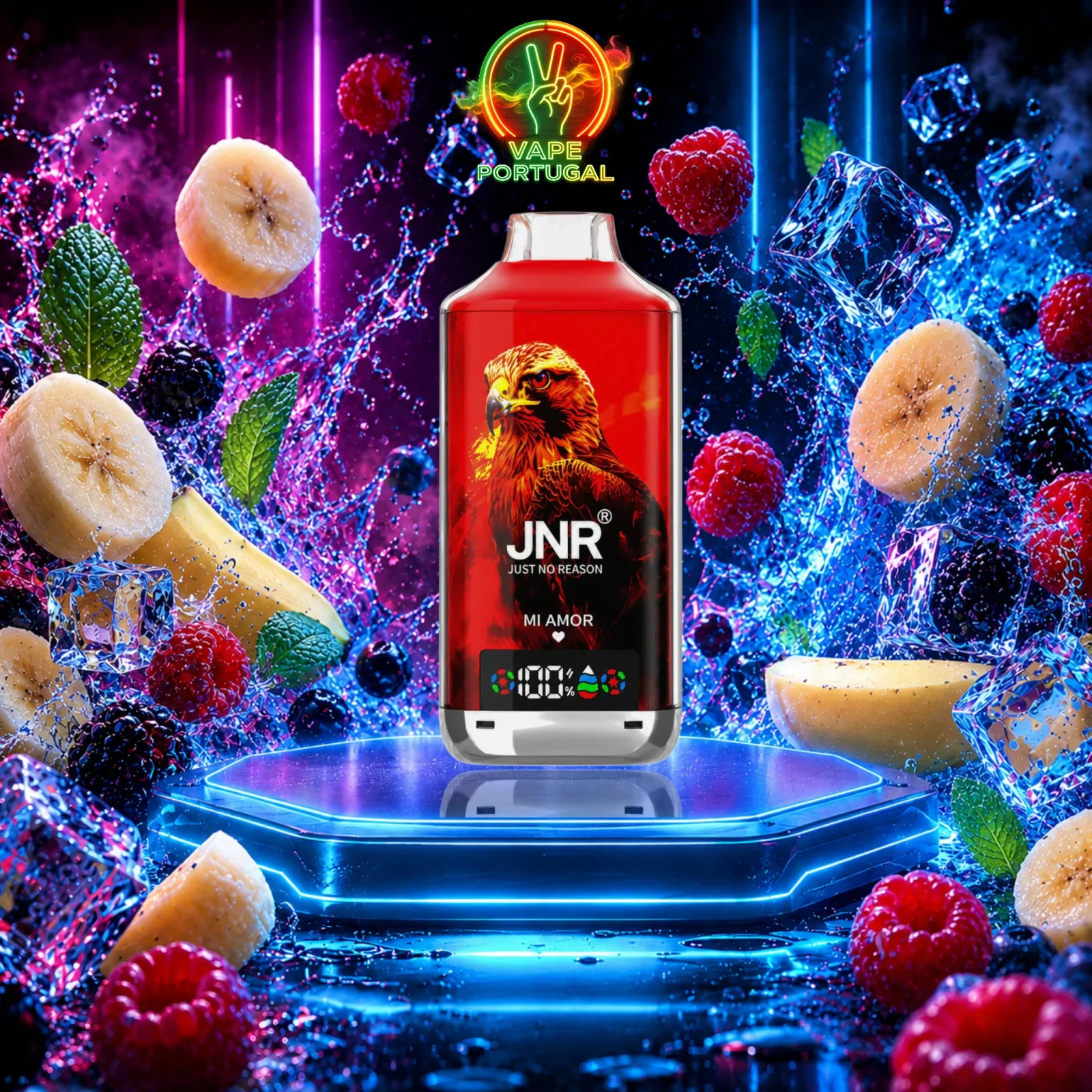 Vape Descartável Mi Amor – JNR Falcon X 18K