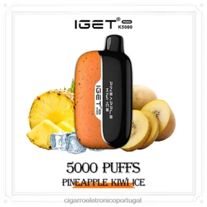 Vaporizador De Ervas Atacado – IGET Moon k5000 gelo de abacaxi e kiwi 280PF14