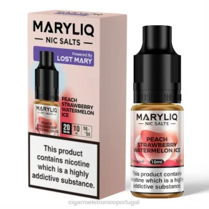 vaporizador de ervas atacado RB64451 gelo de melancia com morango e pêssego LOST MARY MARYLIQ sais de sódio – 10ml – 20mg