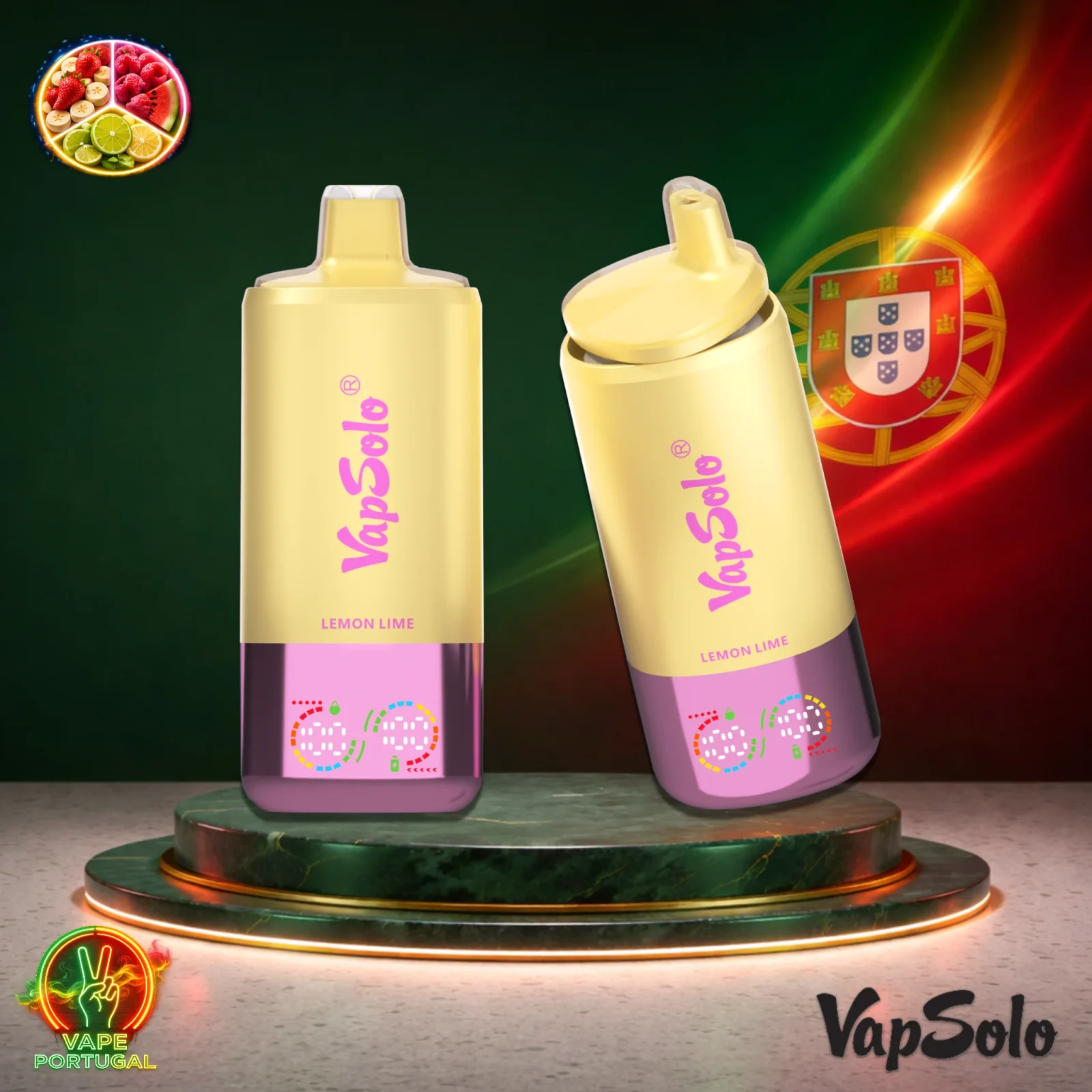 VapSolo Triple Pro 60K Puffs | Vape Descartável Portugal 2-5% Nicotina
